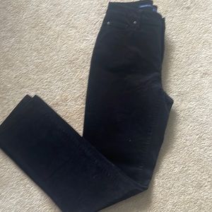 Charter Club women’s Lexington Cord black straight leg cozy pants size 4